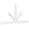 Ekena Millwork Richland Architectural Grade PVC Gable Bracket, 108"W x 49 1/2"H x 2"D x 6"F, 11/12 Pitch GBP108X50X0206RIC00 - alternate 1
